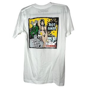Jesse Jo Stark Chrome Hearts White Rot Away Wish I Was Dead Graphic Tee S